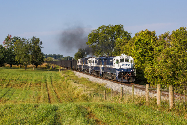 Обои картинки фото техника, поезда, рельсы, состав, локомотив, железная, дорога