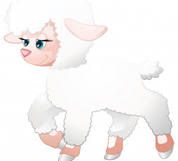 Картинка векторная+графика животные+ animals овечка