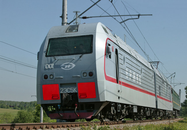 Обои картинки фото ермак, техника, электровозы, поезд, состав, электровоз, россииские, железные, дороги