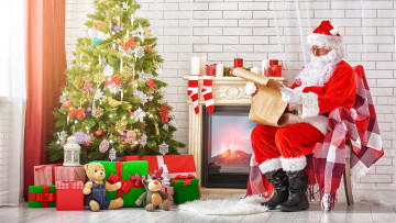 Картинка праздничные дед+мороз +санта+клаус санта