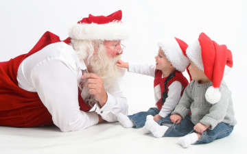 Картинка праздничные дед+мороз +санта+клаус дети санта клаус дед мороз