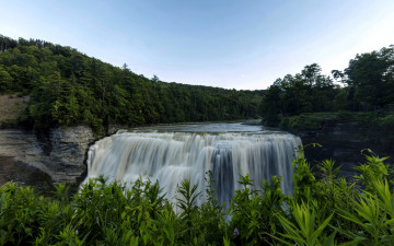 Картинка middle+falls letchworth+state+park ny природа водопады middle falls letchworth state park