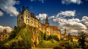 обоя замок зигмаринген,  баден-вюртемберг, города, - дворцы,  замки,  крепости, замок, германия