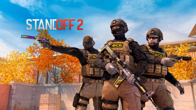Обои картинки фото видео игры, standoff 2, спецназ, оружие, осень