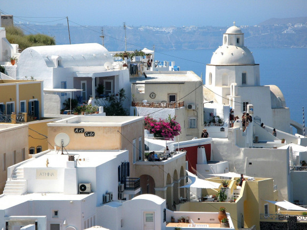 Обои картинки фото греция, города, санторини