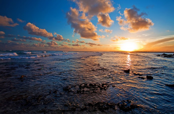 Картинка природа восходы закаты океан закат облака