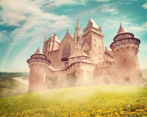 Картинка города -+дворцы +замки +крепости небо трава замок