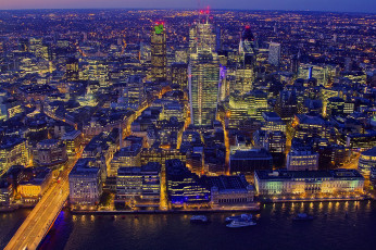 Картинка города лондон+ великобритания англия лондон ночь огни