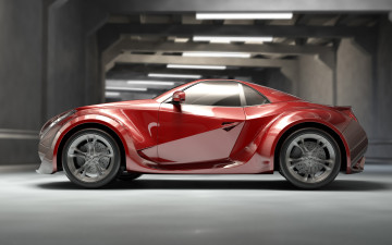 Картинка future+car автомобили 3д future графика car автомобиль бардовый