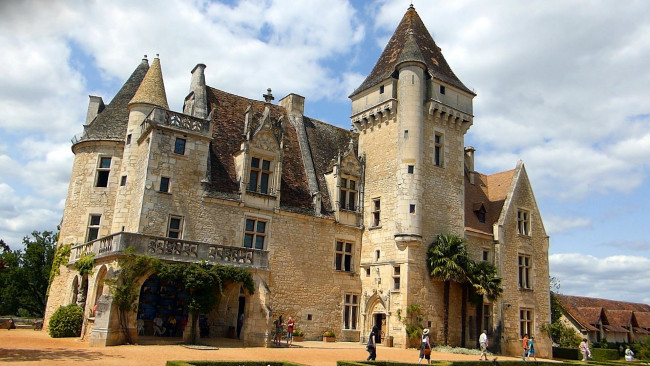 Обои картинки фото chateau des milandes, города, замки франции, chateau, des, milandes