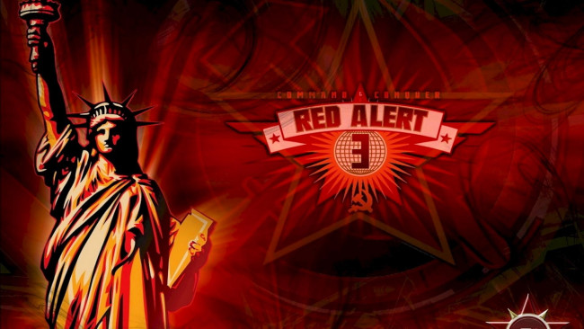 Обои картинки фото видео игры, command & conquer,  red alert 3, статуя, звезда