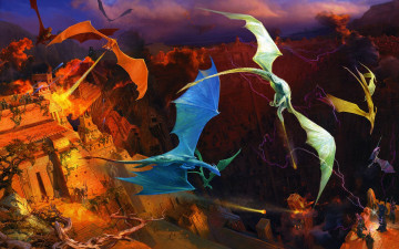 Картинка фэнтези драконы владимир бондарь иллюстрации