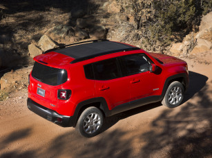 Картинка автомобили jeep красный 2014 renegade latitude