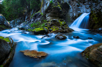 Картинка природа водопады пейзаж водопад река вашингтон