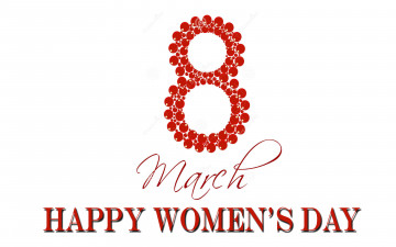 обоя праздничные, международный женский день - 8 марта, цифра