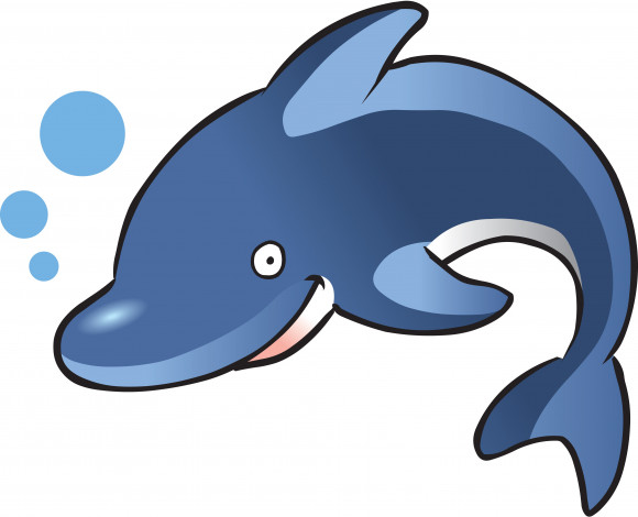 Обои картинки фото векторная графика, животные, фон, дельфин