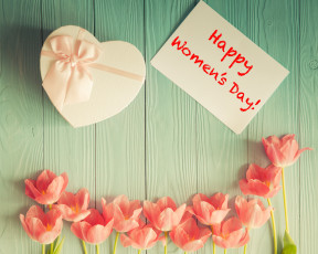 Картинка праздничные международный+женский+день+-+8+марта тюльпаны подарок праздник 8 марта happy women's day надпись