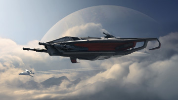 Картинка видео+игры star+citizen космический корабль полет вселенная галактика