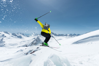 Картинка спорт лыжный+спорт горы снег