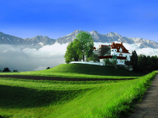 Картинка alpes austria города дворцы замки крепости