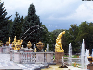 Картинка петергоф нижний парк лето 2005 города санкт петербург россия