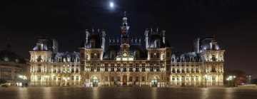 Картинка отель де виль города париж франция панорама площадь