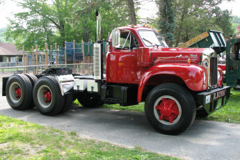Картинка 1960+mack+truck+model+b-61 автомобили mack тяжелые trucks грузовики inc сша