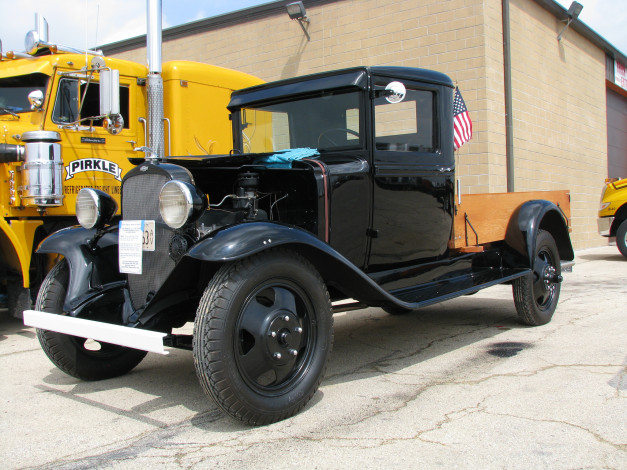Обои картинки фото 1933 chevrolet 1, 5 ton truck, автомобили, классика, история, ретро, грузовик
