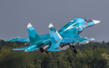 Картинка su-34 авиация боевые+самолёты бомбардировщик