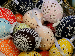 Картинка праздничные пасха яйца кружевные
