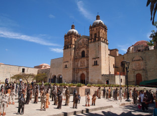 Картинка города католические соборы костелы аббатства oaxaca мексика