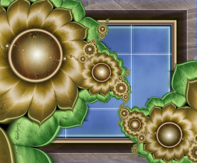 Картинка 3д+графика flowers+ цветы узор фон цвета