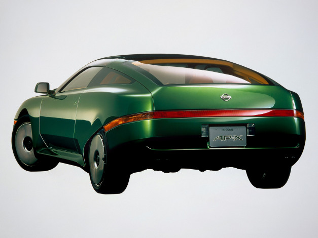 Обои картинки фото автомобили, nissan, datsun, ap-x, concept, 1993г, зеленый