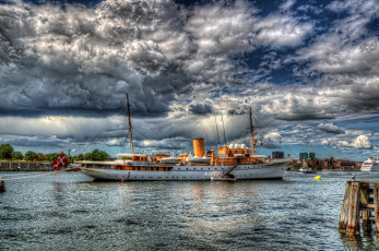 Картинка корабли пароходы река пароход