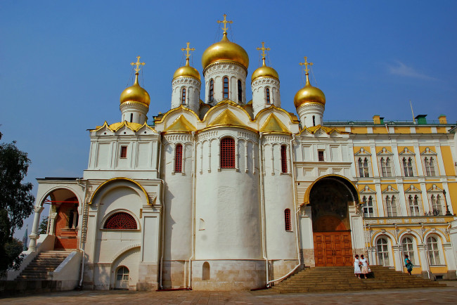 Обои картинки фото church - kremlin moscow, города, москва , россия, храм, кремль