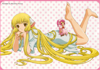 Картинка аниме chobits волосы девочка chii-sumomo уши
