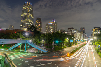 Картинка tokyo города токио+ Япония ночь огни