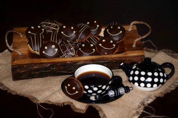 Картинка еда пирожные +кексы +печенье кофе печенье шоколадное