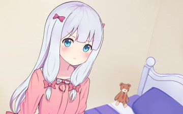 Картинка аниме eromanga-sensei взгляд девушка фон