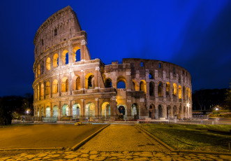 обоя roman colosseum, города, рим,  ватикан , италия, строение, площадь