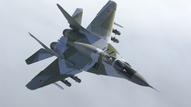 Обои картинки фото миг-29, авиация, боевые самолёты, истребитель, ввс, россии