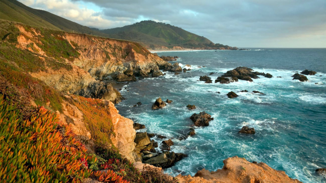 Обои картинки фото природа, побережье, море, скалы