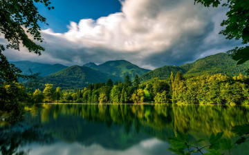 Картинка природа реки озера отражение река горы