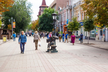 Картинка города -+улицы +площади +набережные проспект кирова саратов россия