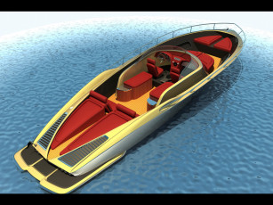 Картинка 1963 chevrolet corvette open boat design by bo zolland корабли 3d