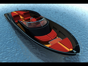 Картинка 1963 chevrolet corvette open boat design by bo zolland корабли 3d