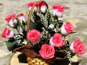 Картинка разное ремесла поделки рукоделие корзина розы