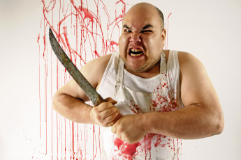 Картинка осена злая насяльника мужчины unsort нож кровь
