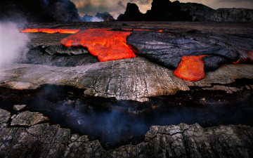 Картинка природа стихия лава гавайи