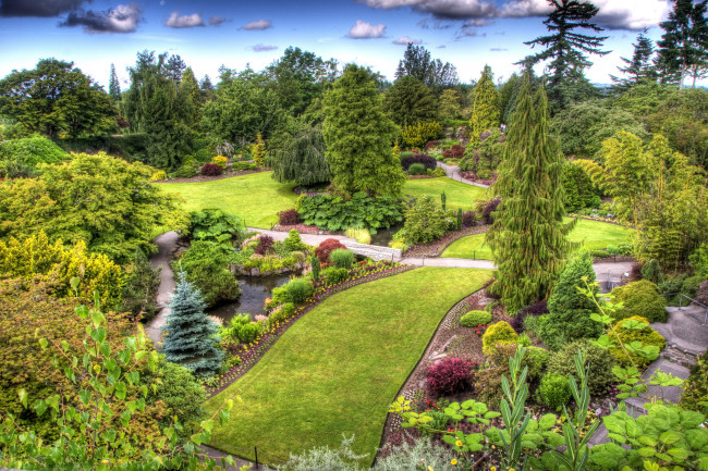 Обои картинки фото queen, elizabeth, garden, природа, парк, канада, vancouver